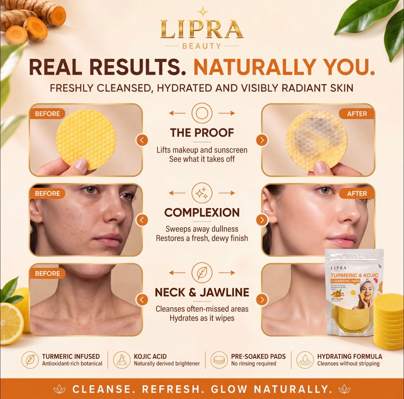 LIPRA™ - Golden Glow Pads